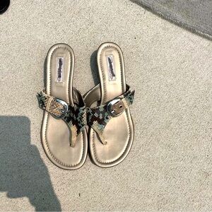 Brighton Snakeskin Sandals